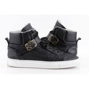 Roberto Cavalli Snake-embossed High Top Sneakers